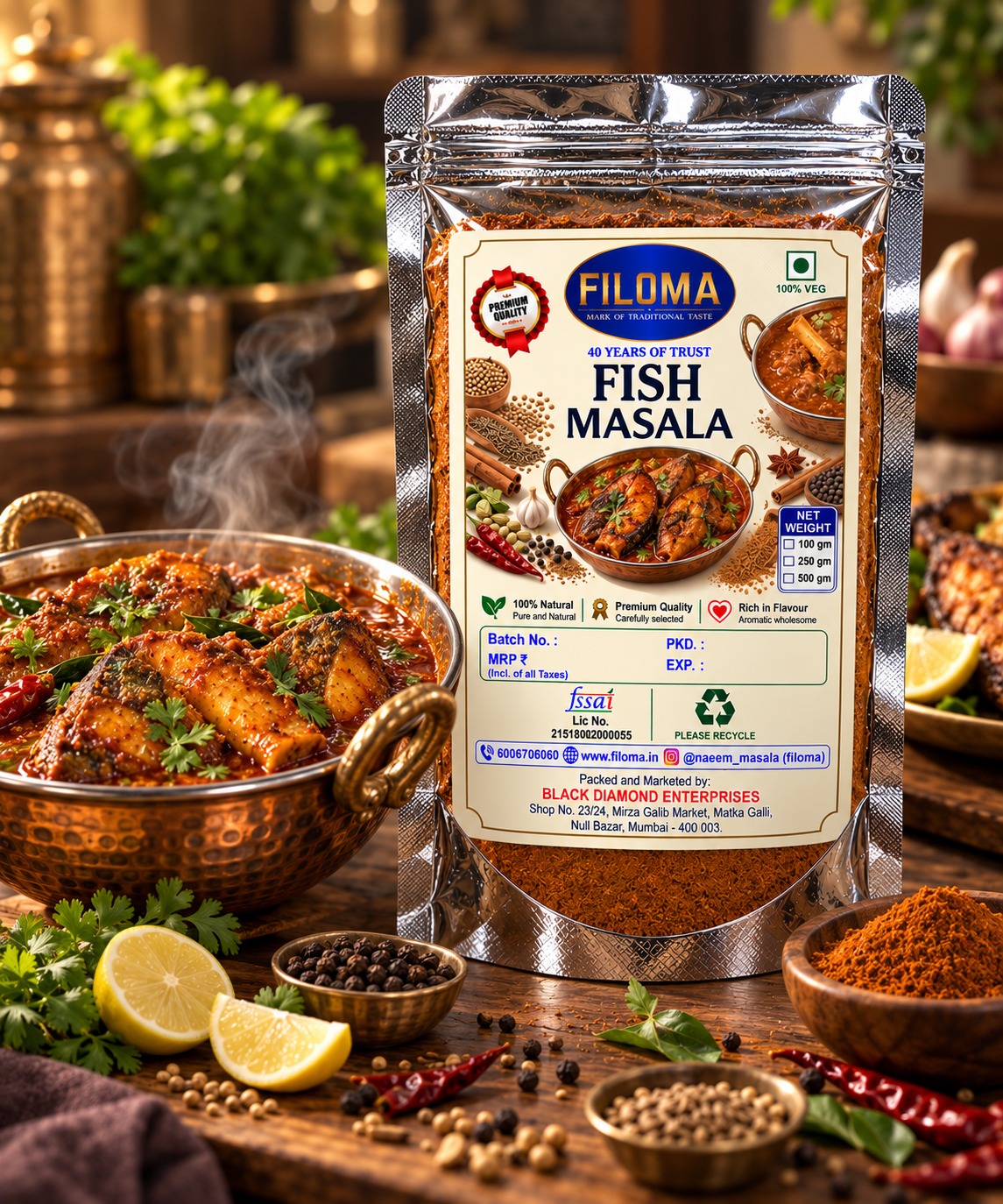 Filoma Fish Masala – Premium Spice Blend