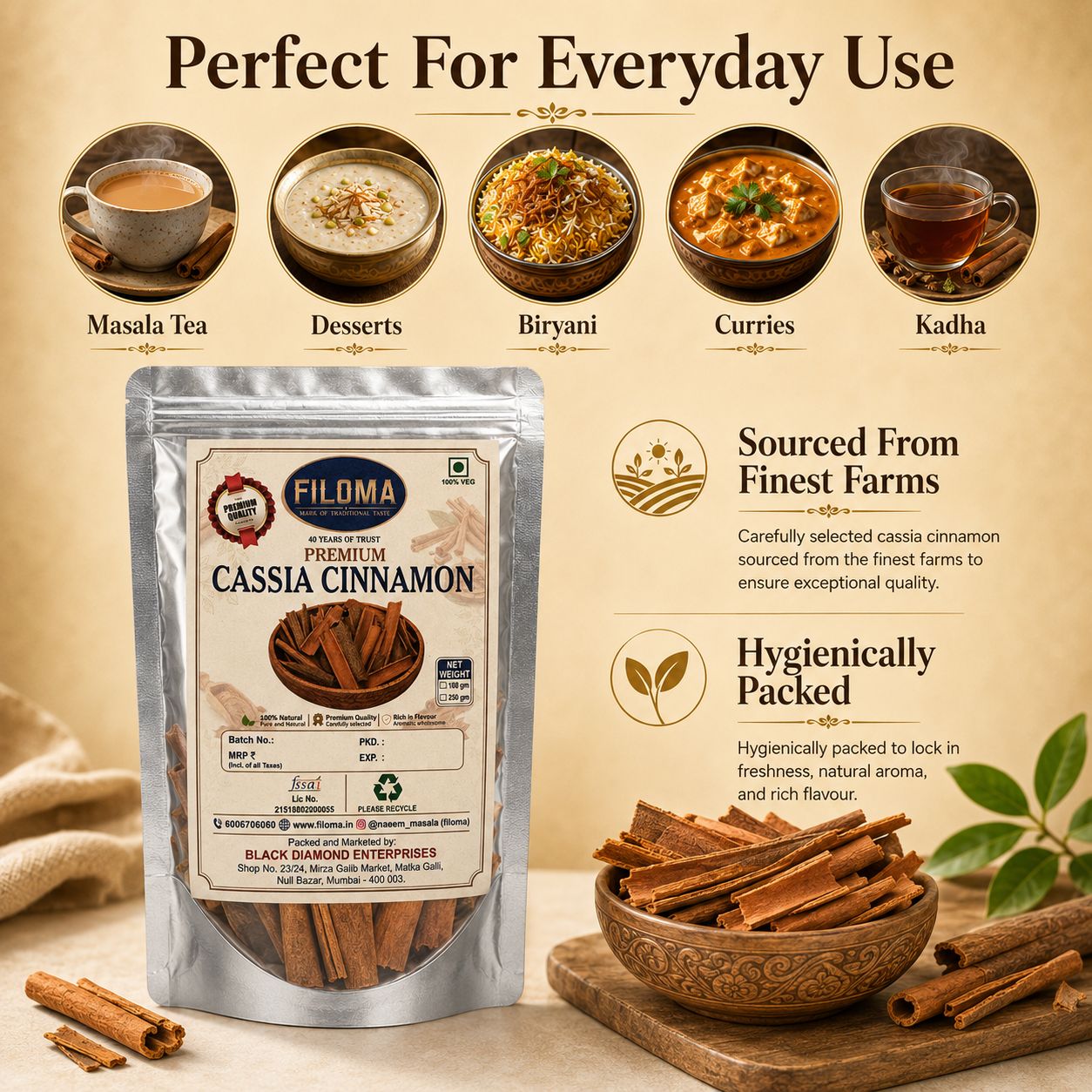 Filoma Premium Cassia Cinnamon