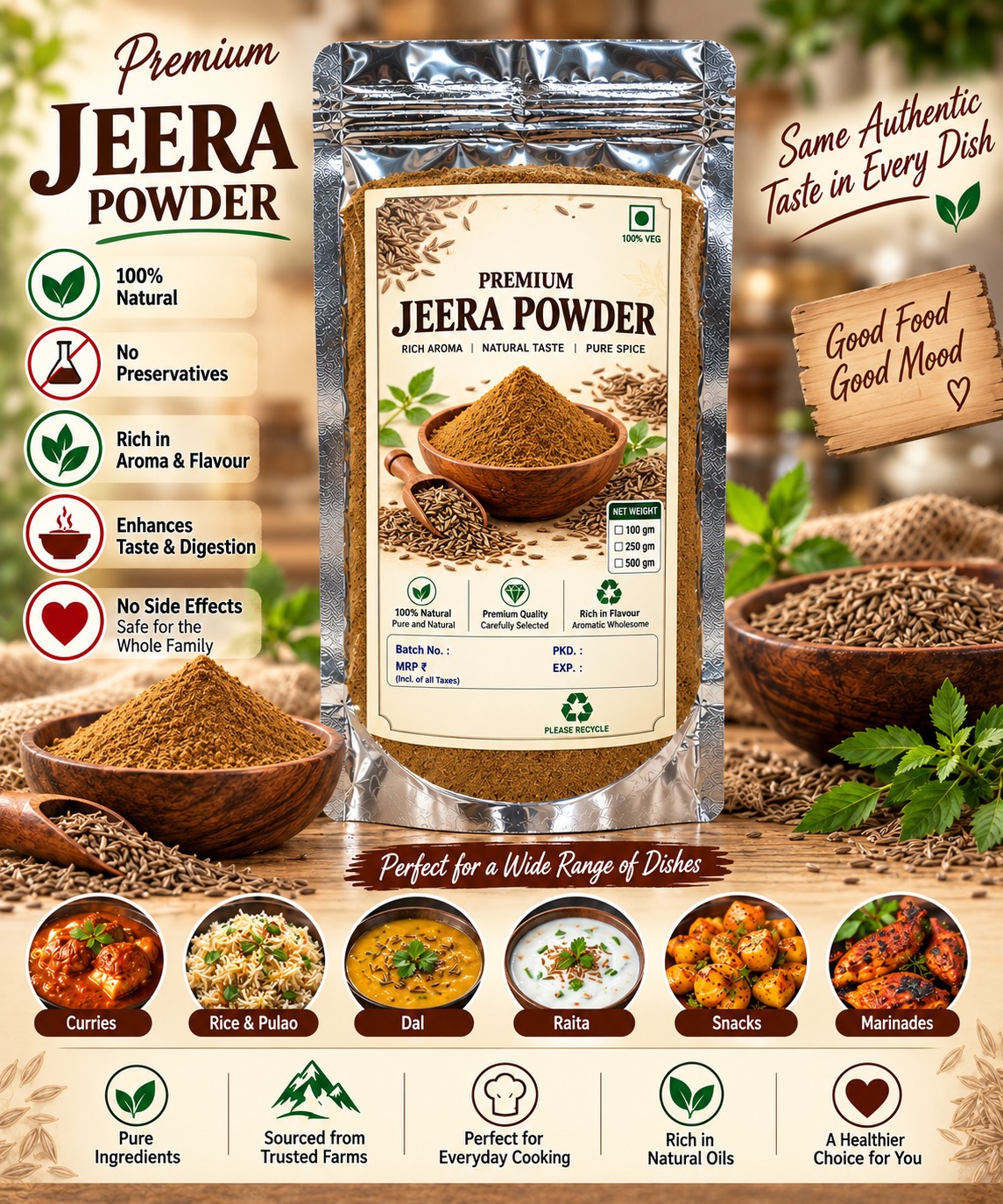 Filoma Premium Jeera Powder – Pure & Natural