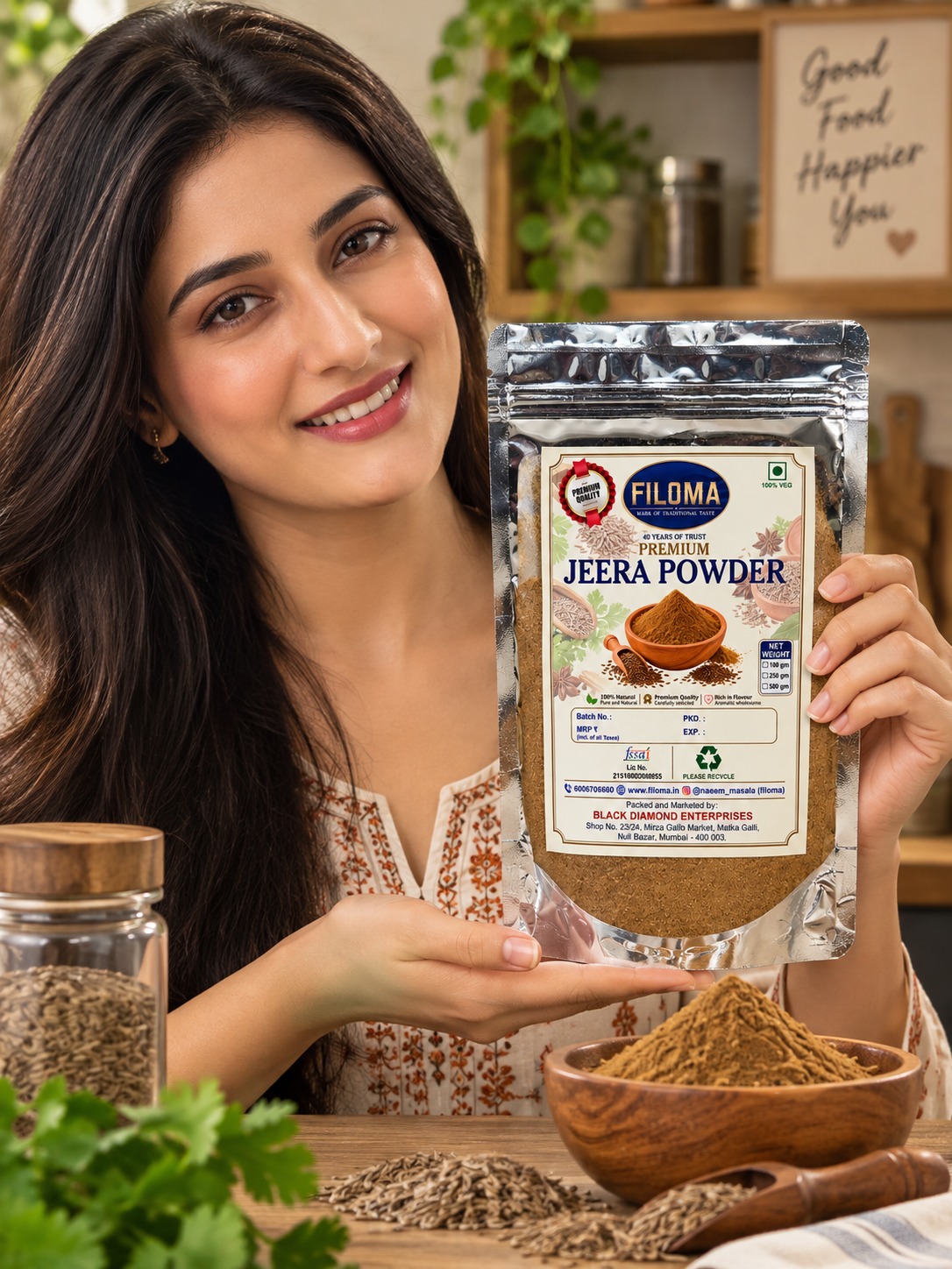 Filoma Premium Jeera Powder – Pure & Natural