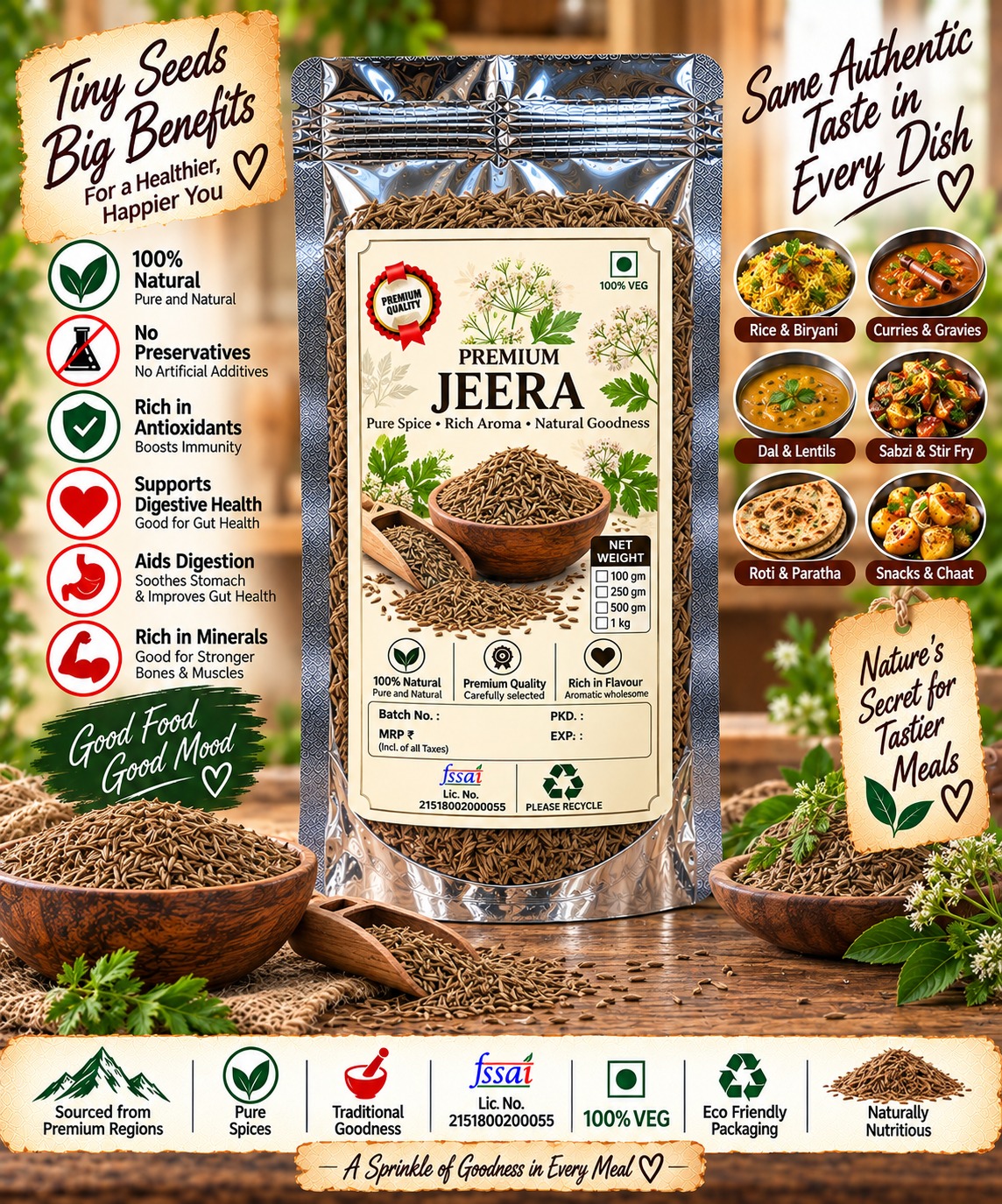 Filoma Premium Jeera | Pure & Natural Cumin Seeds
