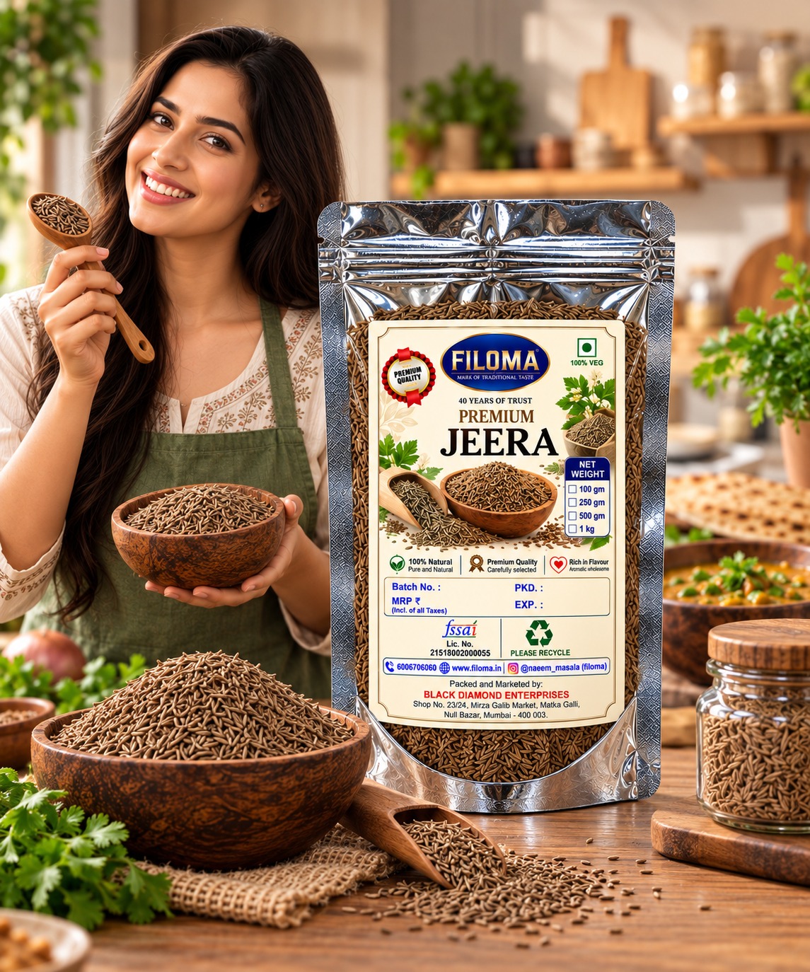 Filoma Premium Jeera | Pure & Natural Cumin Seeds