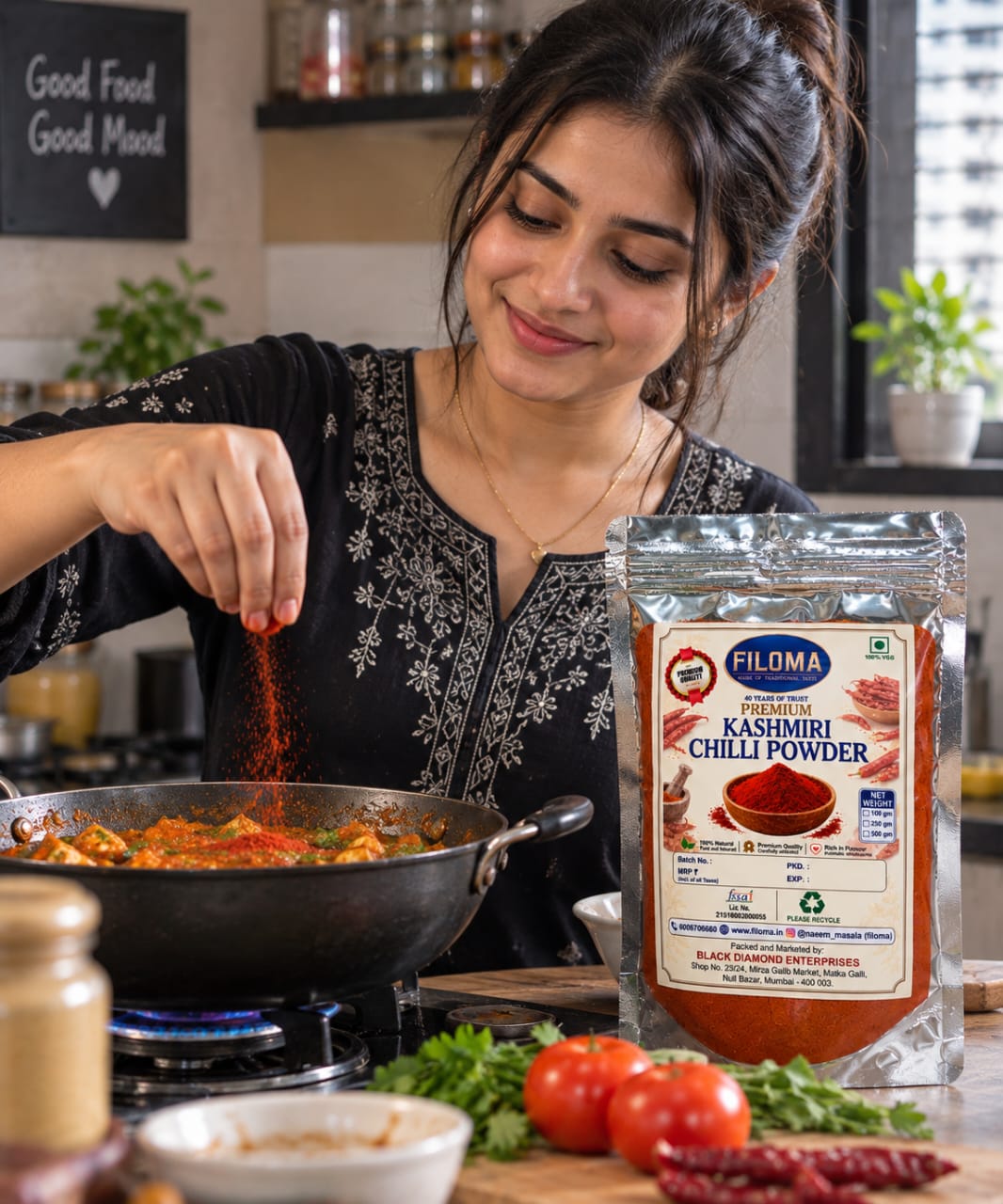 Filoma Premium Kashmiri Chilli Powder – Rich Colour & Authentic Flavour