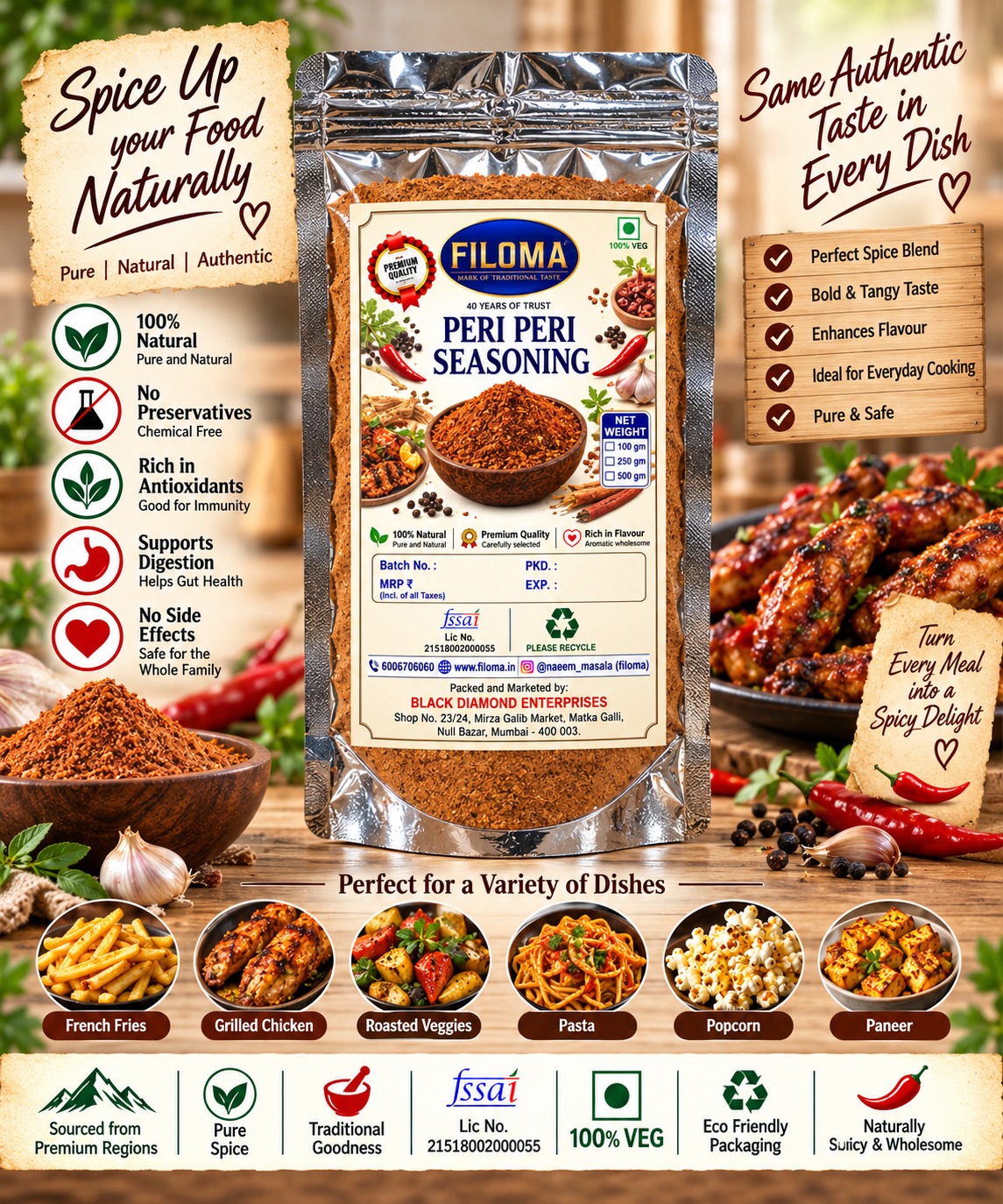 Premium Peri Peri Seasoning | Filoma