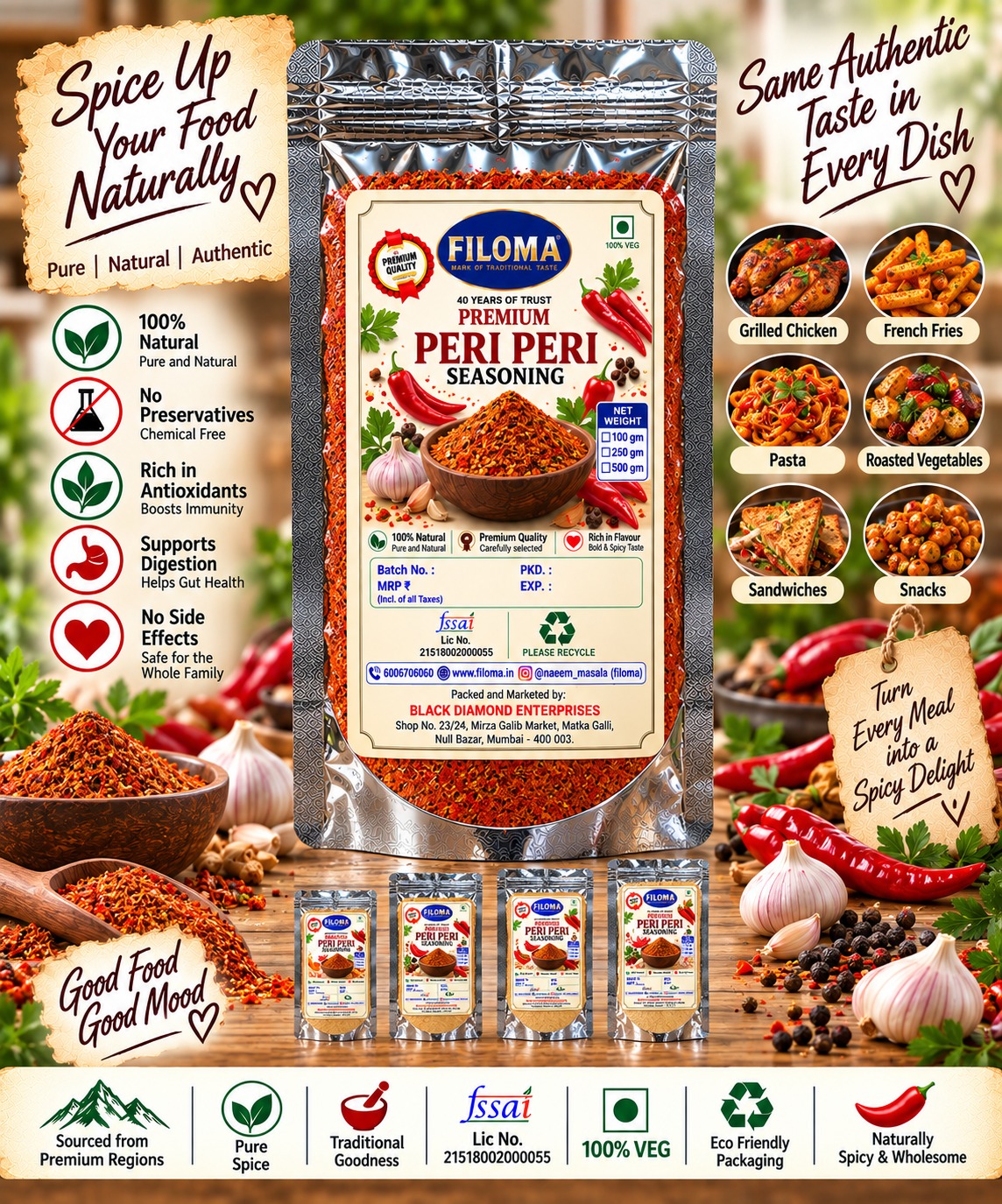 Premium Peri Peri Seasoning | Filoma